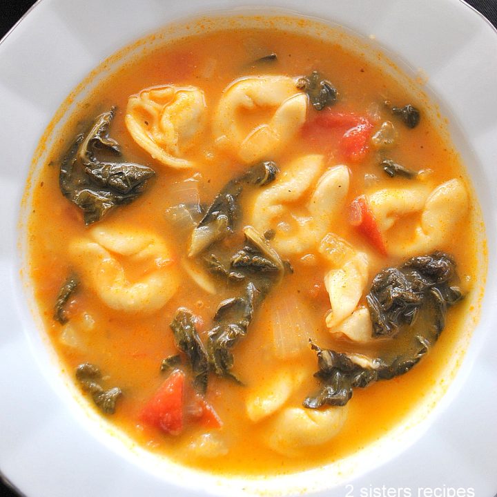 Tuscan Tortellini Soup by 2sistersrecipes.com