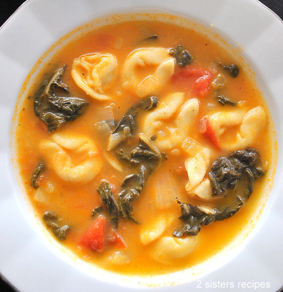 Tuscan Tortellini Soup by 2sistersrecipes.com