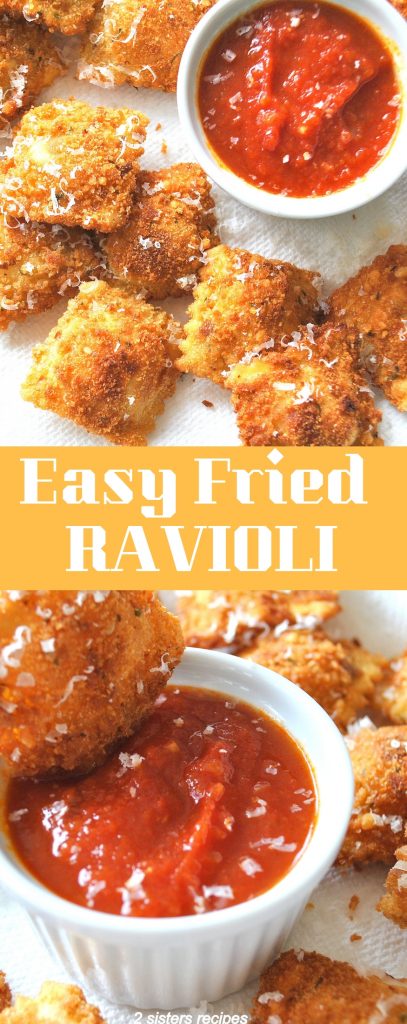 Easy Fried Ravioli by 2sistersrecipes.com 
