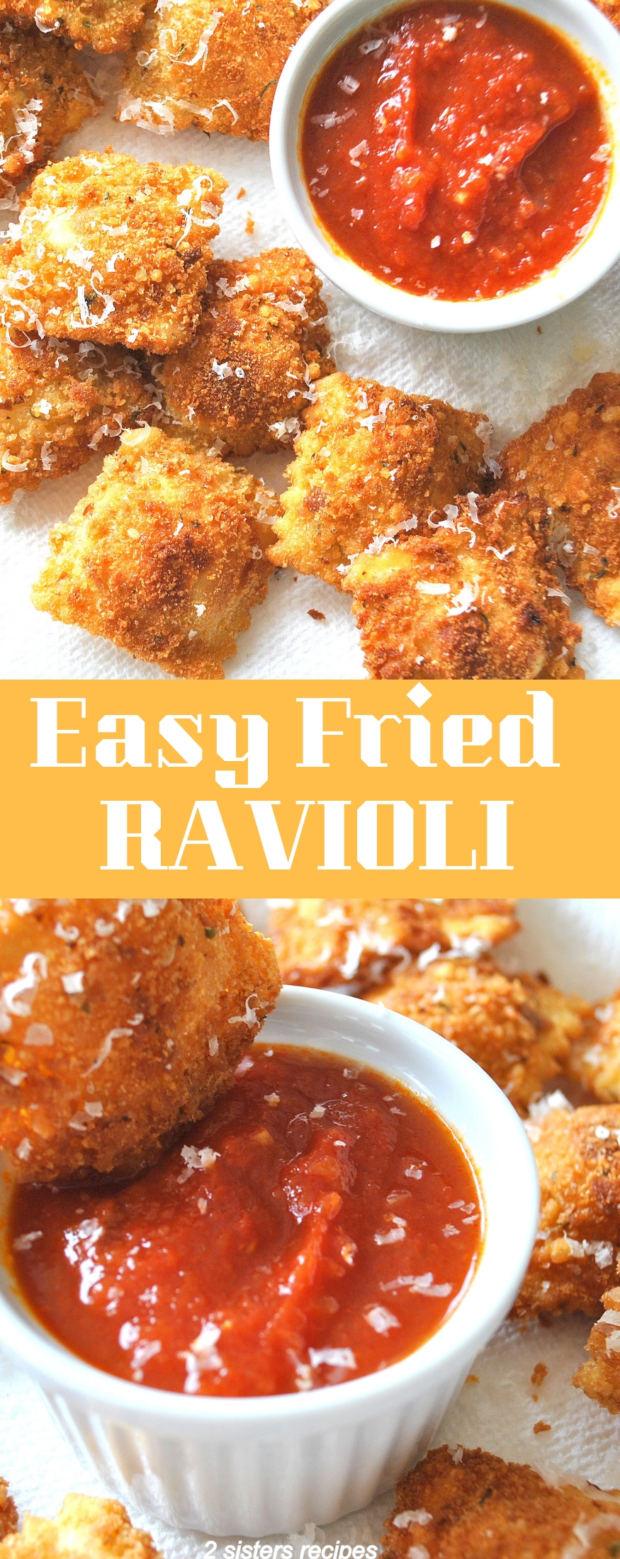 Easy Fried Ravioli - 2 Sisters Recipes by Anna and Liz