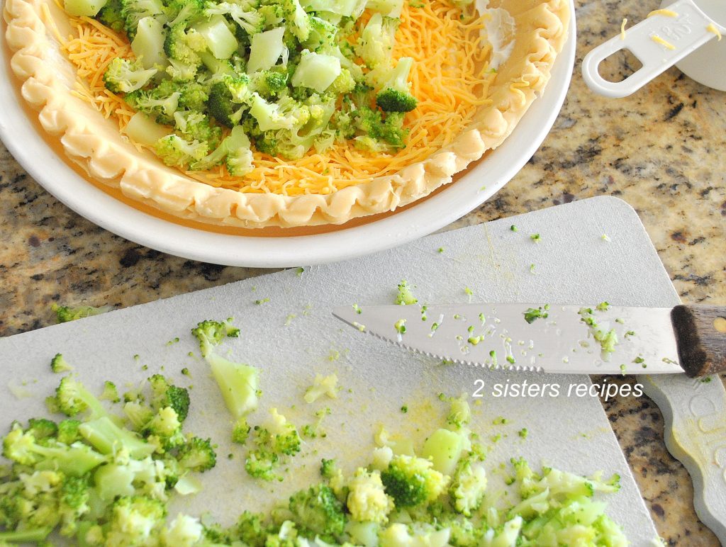 Easy Broccoli and Cheese Quiche by 2sistersrecipes.com