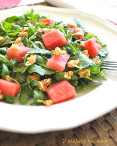 Arugula Watermelon Granola Salad