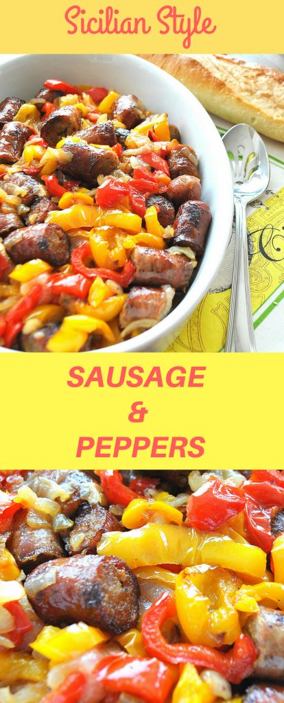 Sicilian Sausage & Peppers by 2sistersrecipes.com