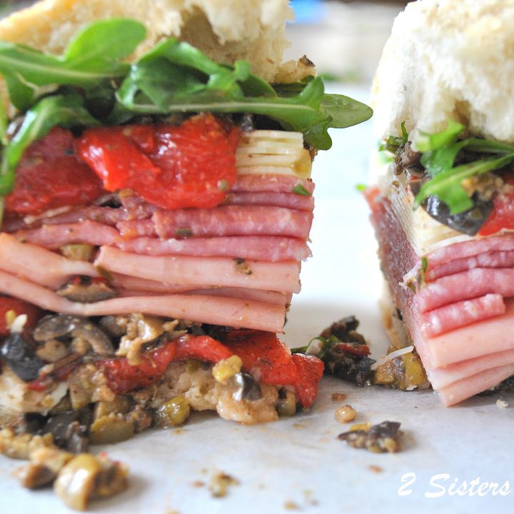 the Muffuletta Sandwich by 2sistersrecipes.com