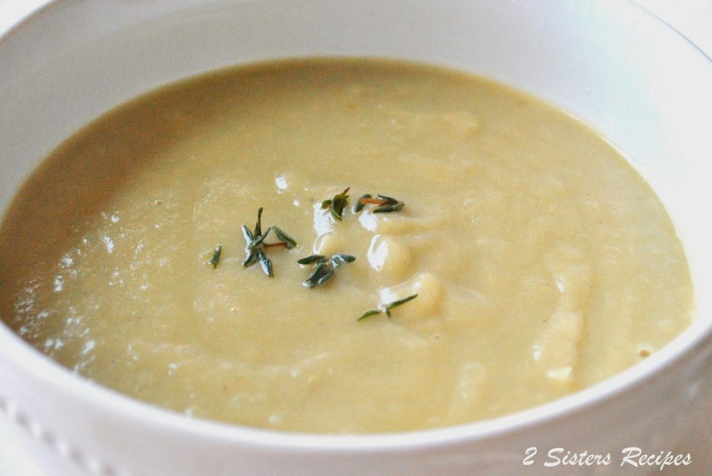 Creamy Artichoke Soup by 2sistersrecipes.com 