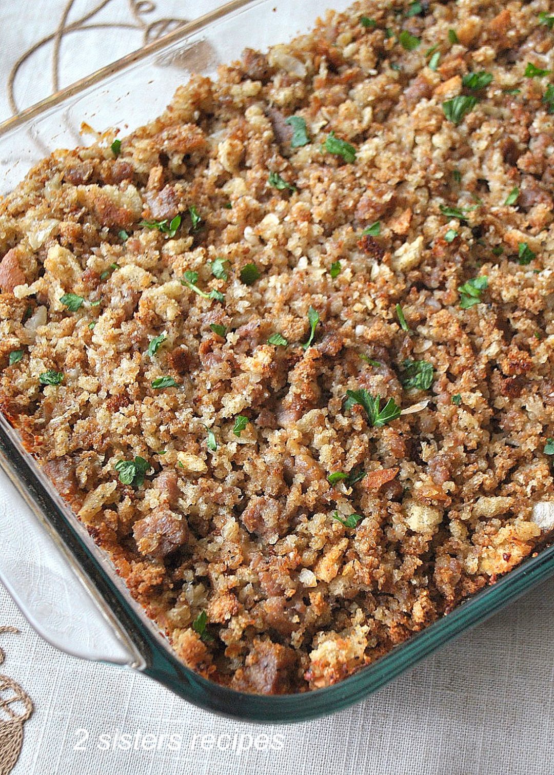 Thanksgiving Stuffing Sicilian Style! by 2sistersrecipes.com