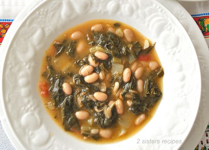 Swiss Chard and Beans Soup by 2sistersrecipes.com