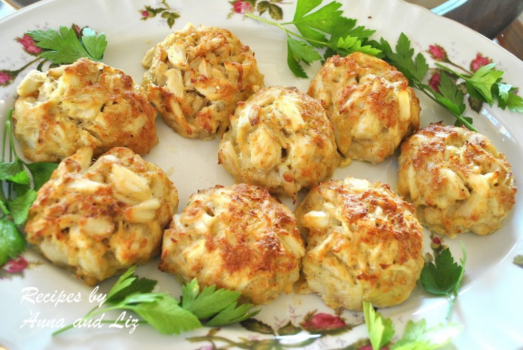 Crab Cakes- Lightened! by 2sistersrecipes.com