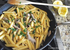 Pasta with Veal in Lemon Sauce
