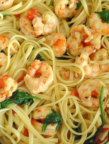 Easy Shrimp Dinner by 2sistersrecipes.com