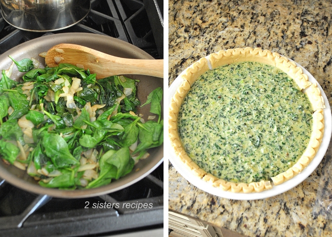 Spinach and Kale Quiche by 2sistersrecipes.com 