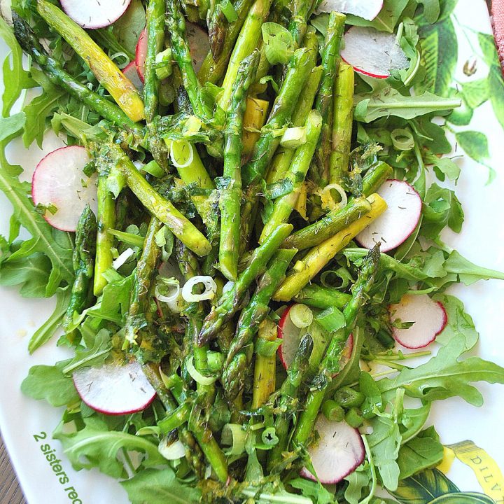 Asparagus Salad by 2sistersrecipes.com