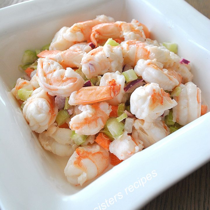 Easy Italian Shrimp Salad by 2sistersrecipes.com