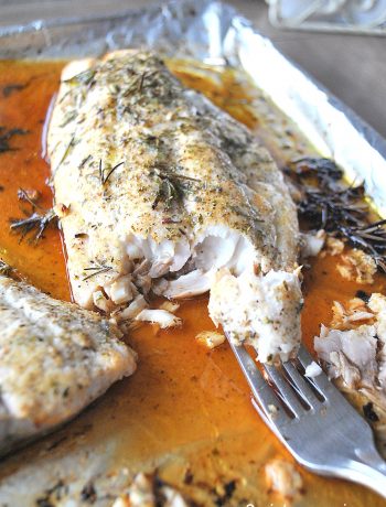 Roasted Red Snapper Italian Style! by 2sistersrecipes.com