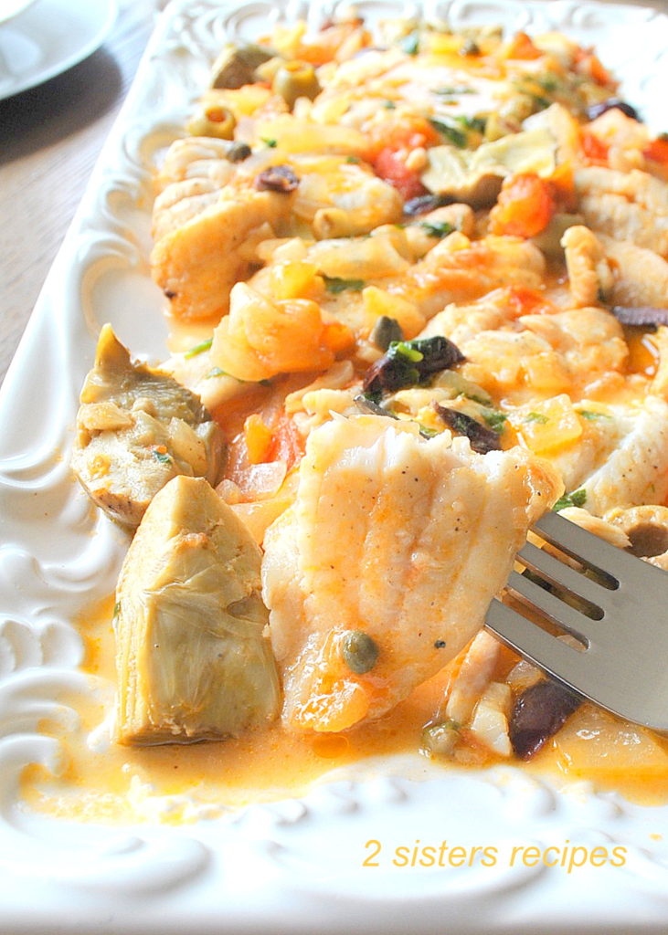 Dover Sole Livornese by 2sistersrecipes.com 