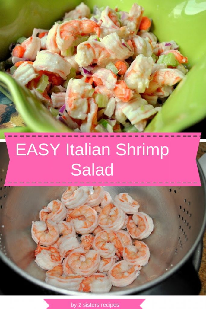 Easy Italian Shrimp Salad by 2sistersrecipes.com