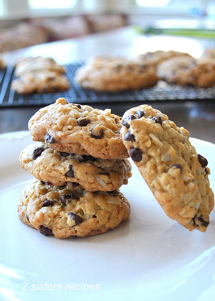 Chocolate Chip Coconut Cookies by 2sistersrecipes.com