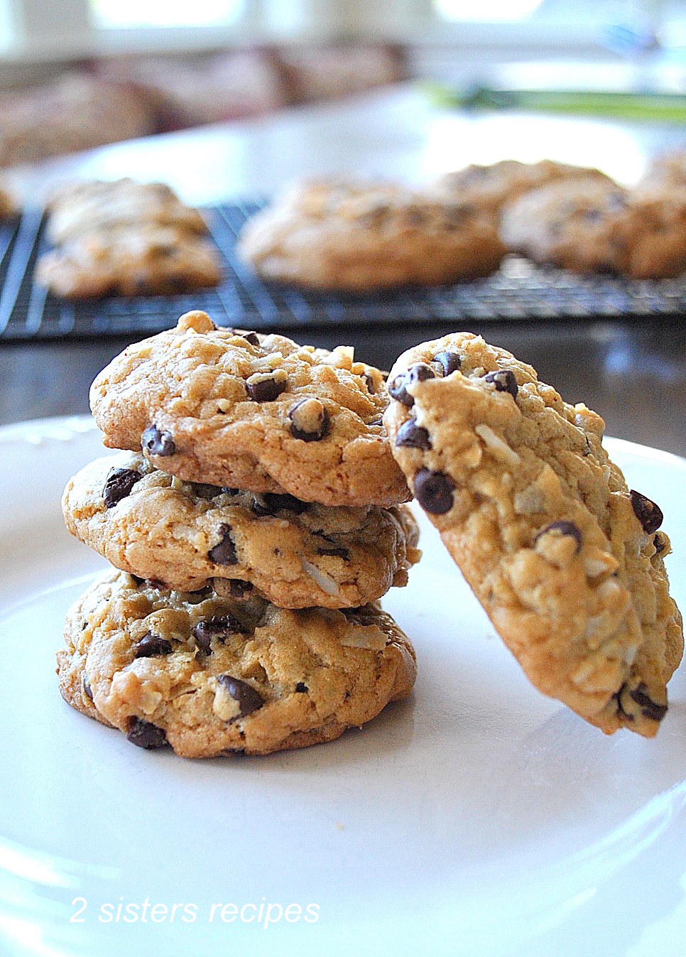 Chocolate Chip Coconut Cookies 2 Sisters Recipes By Anna And Liz   DSC 0379 