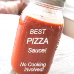 Best Pizza Sauce in a glass jar.