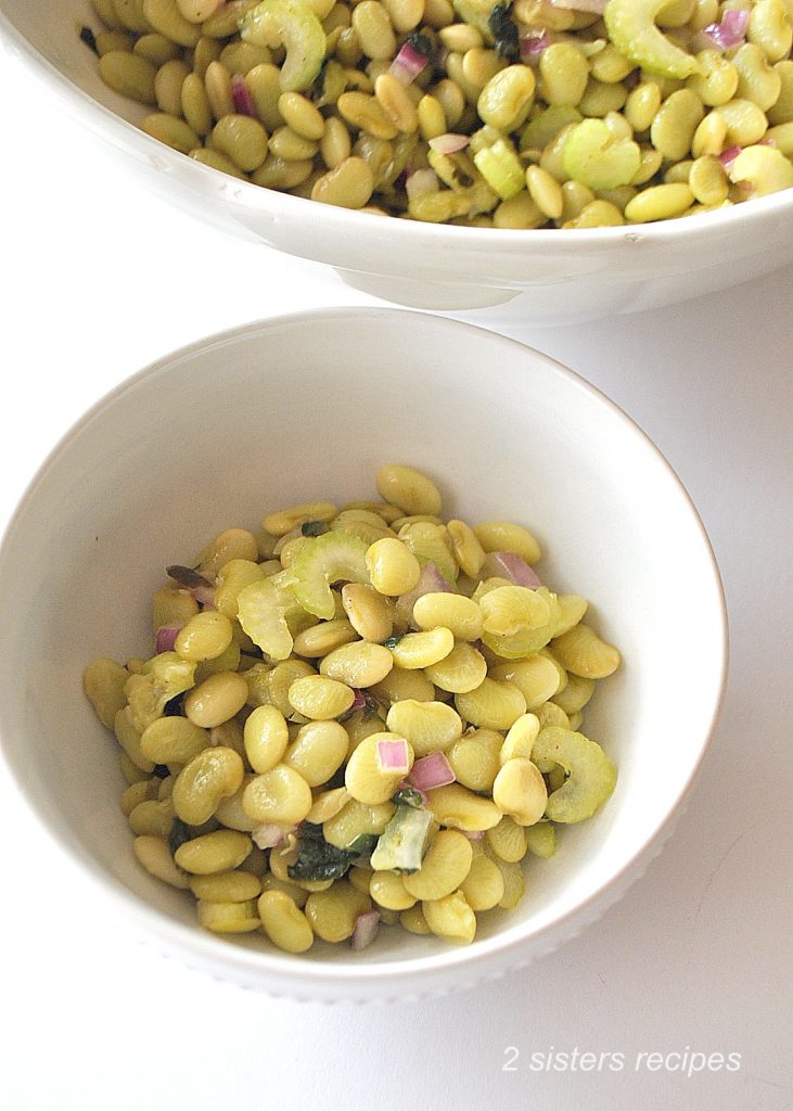 Easy Butter Bean Salad by 2sistersrecipes.com 