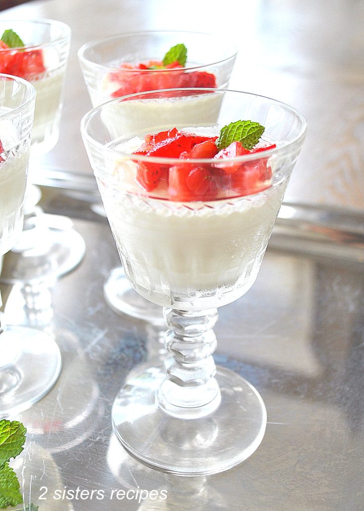 Classic Panna Cotta by 2sistersrecipes.com