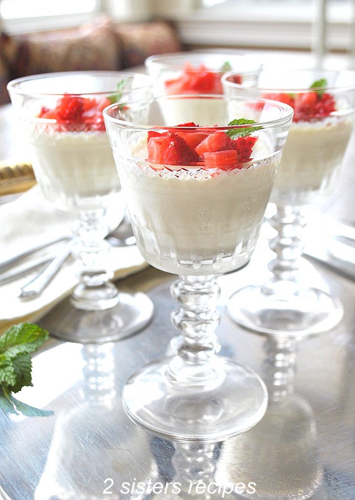 Classic Panna Cotta by 2sistersrecipes.com 