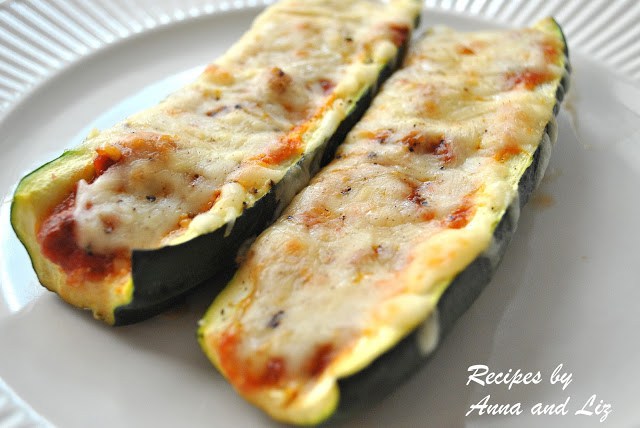 Zucchini Stuffed with Bolognese and Cheese by 2sistersrecipes.com 