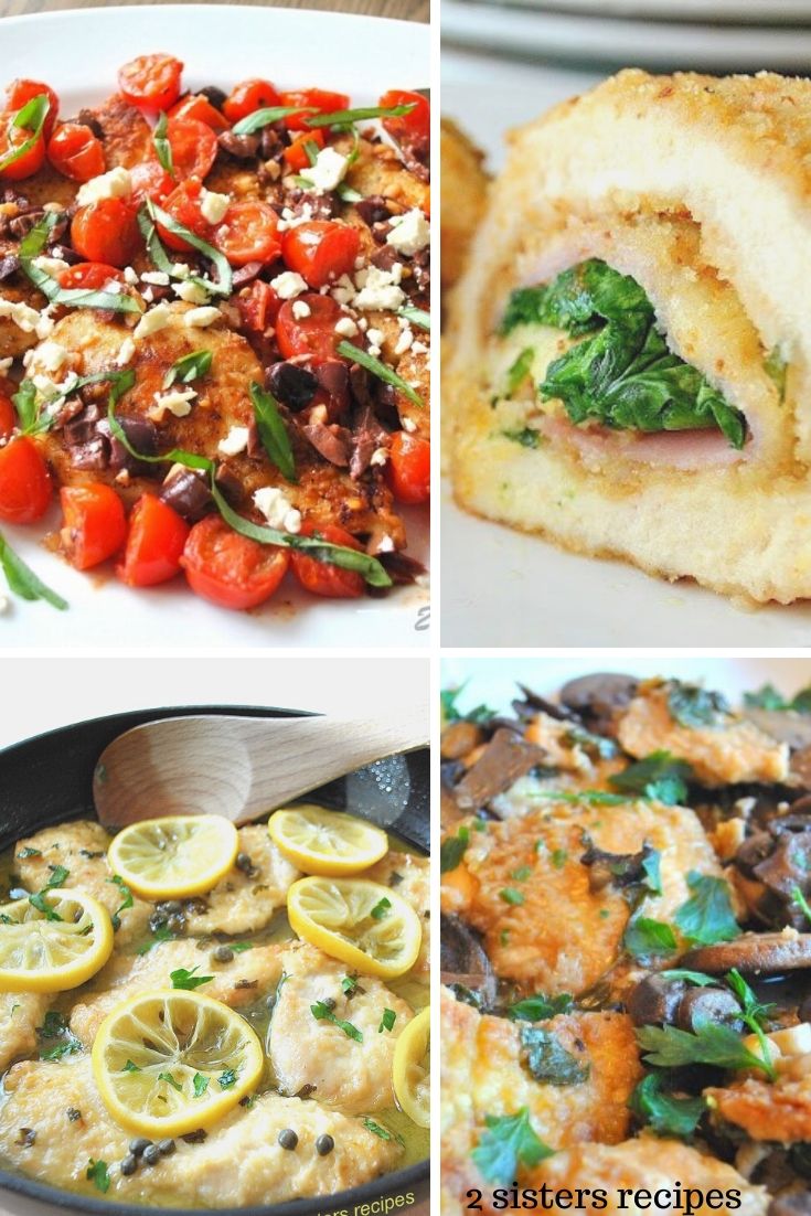 6 Easy Weeknight Chicken Cutlet Dinners by 2sistersrecipes.com