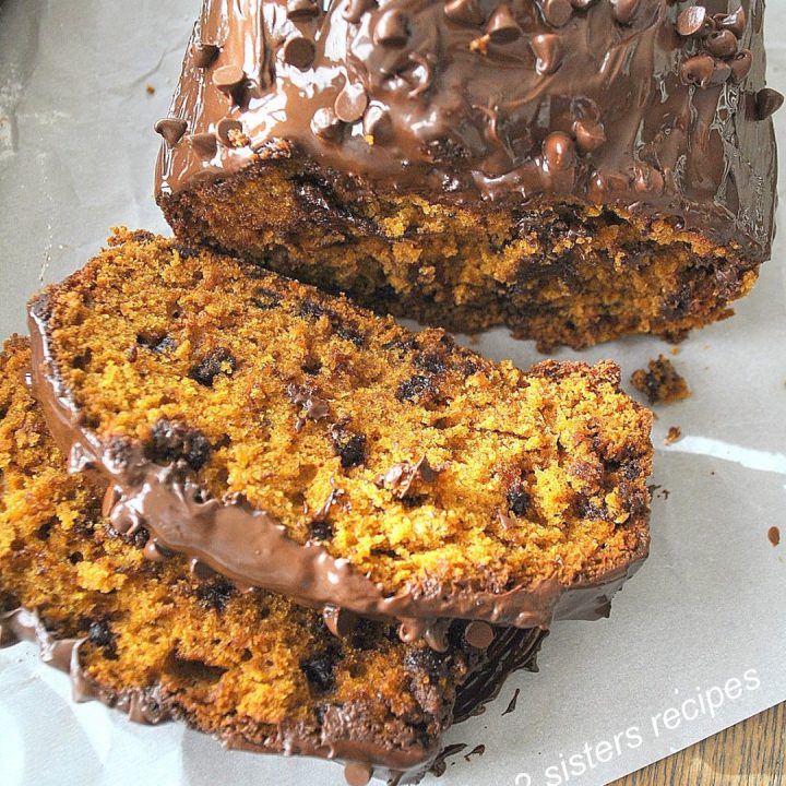 Double Chocolate Chip Pumpkin Bread by 2sistersrecipes.com