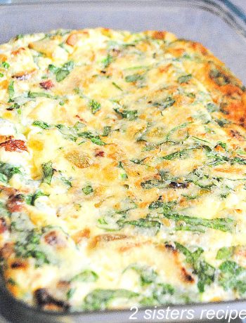 Spinach and Egg Breakfast Casserole by 2sistersrecipes.com