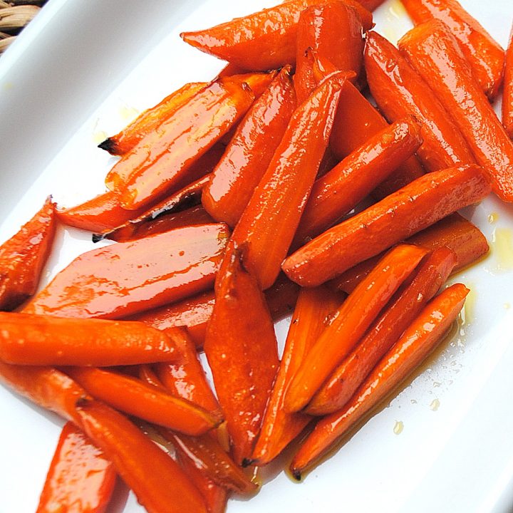 Maple Glazed Carrots by 2sistersrecipes.com