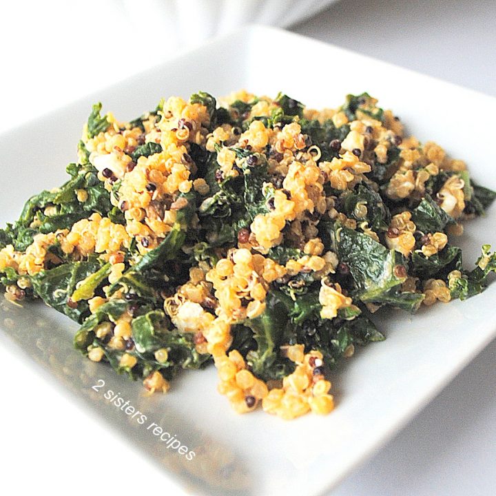 Kale and Quinoa Salad by 2sistersrecipes.com