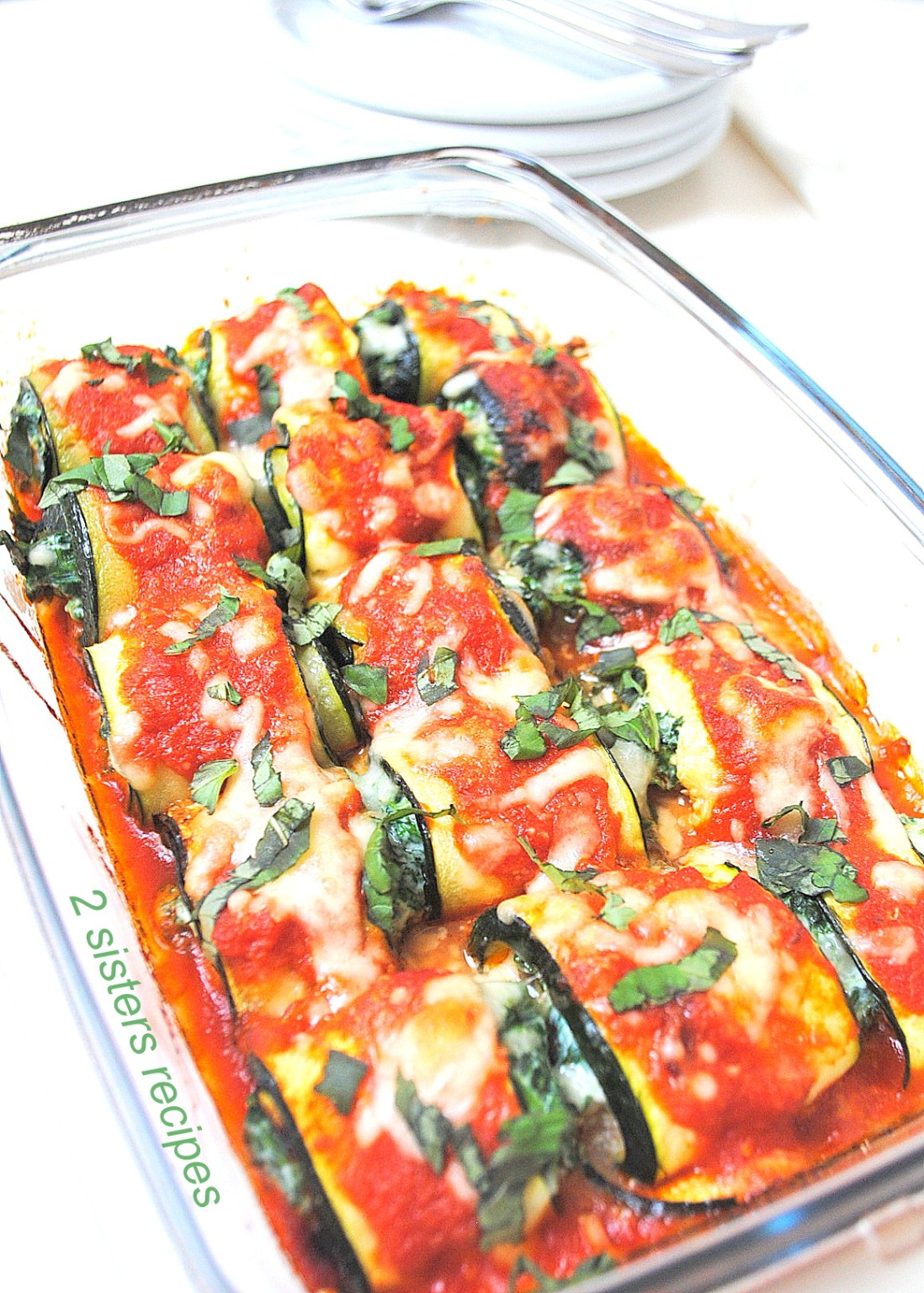 Zucchini Rollatini with Spinach and Cheese 2 Sisters Recipes by Anna