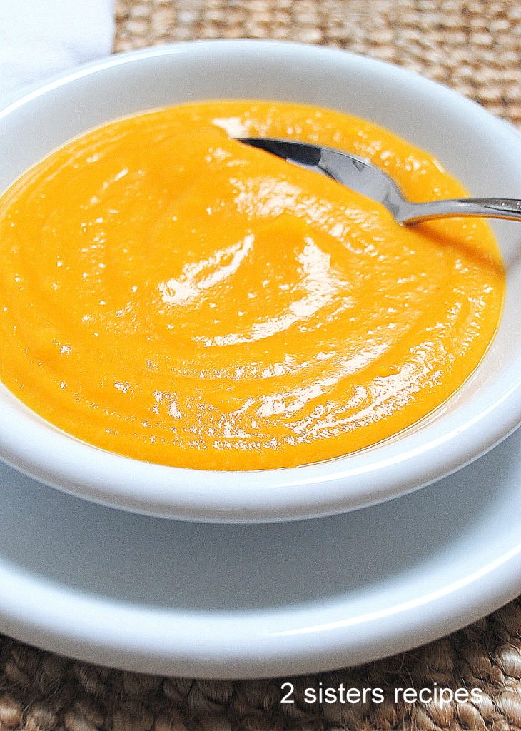 Creamy Butternut Squash Potato Soup by 2sistersrecipes.com