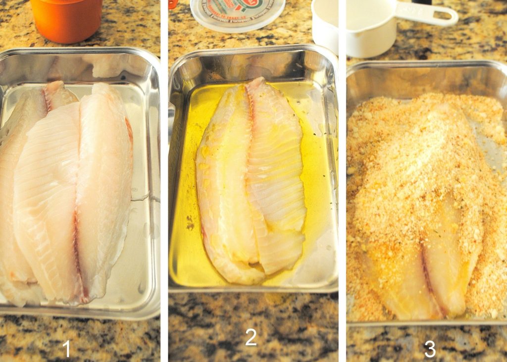 baked Tilapia Oreganata by 2sistersrecipes.com 