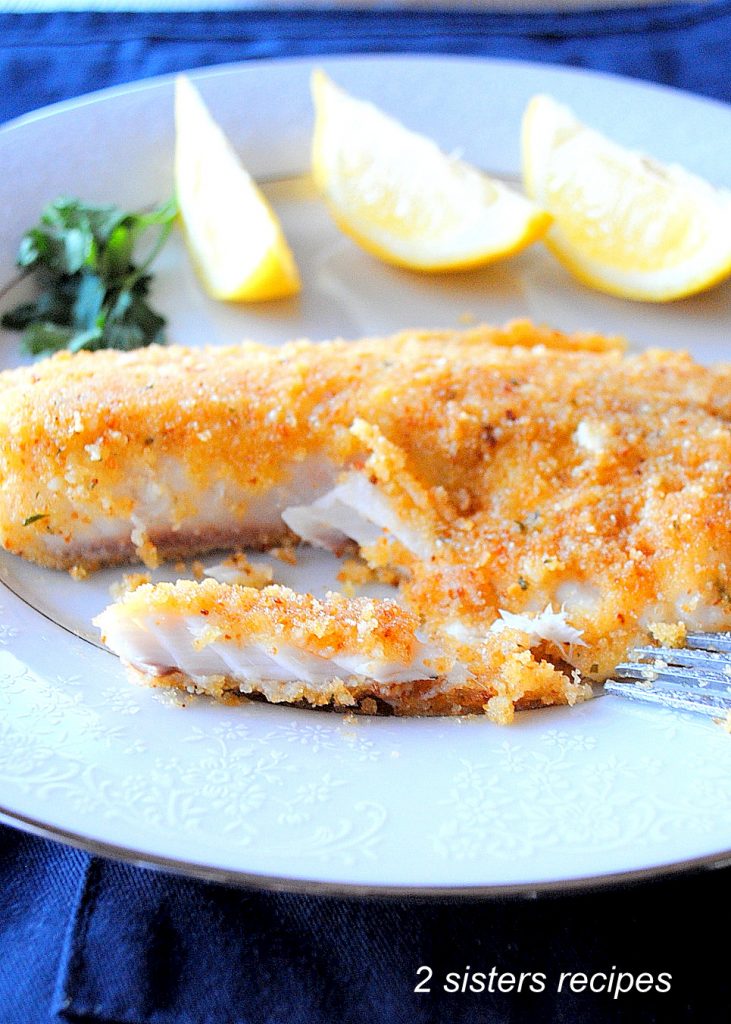 Baked Tilapia Oreganata by 2sistersrecipes.com 