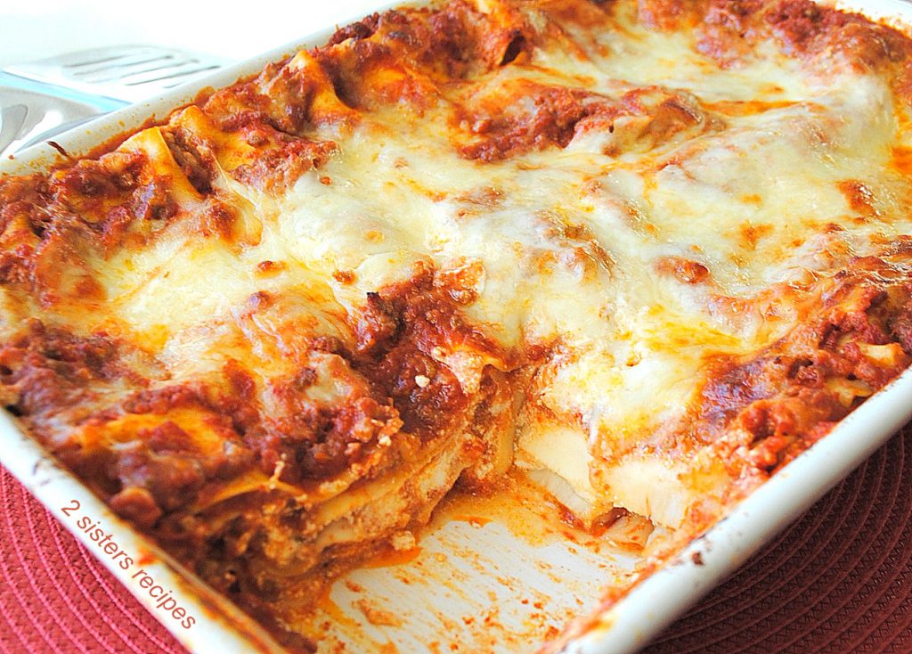 How to Make Lasagna with No Boil Noodles by 2sistersrecipes.com