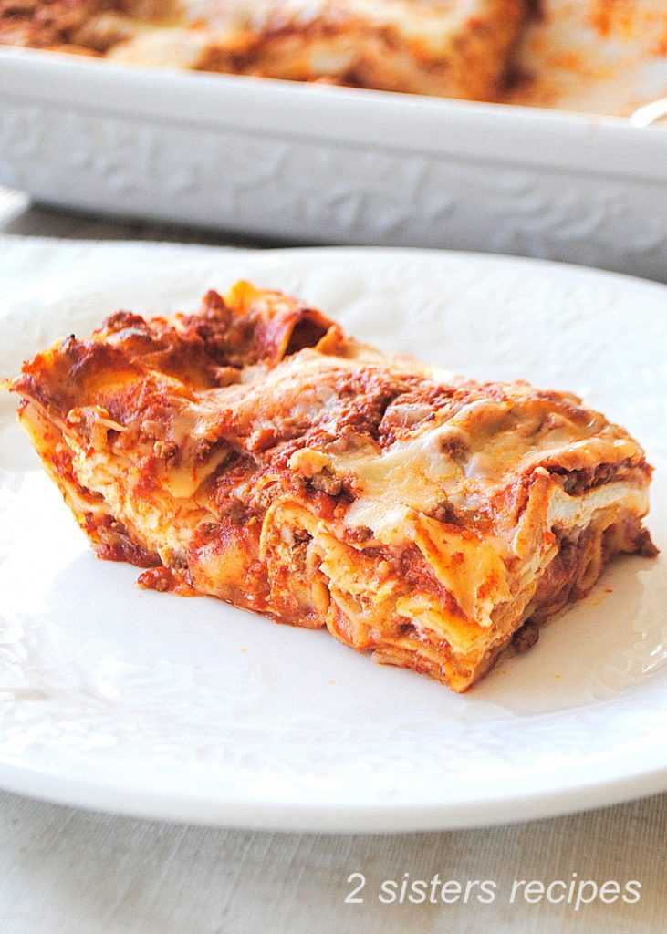 How to Make Lasagna with No-Boil Noodles by 2sistersrecipes.com