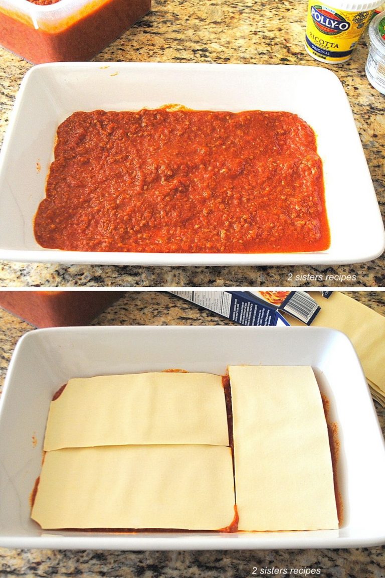 How to Make Lasagna with NoBoil Noodles (4 Easy Steps) 2 Sisters
