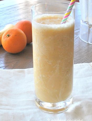 Healthier Orange Creamsicle Smoothie by 2sistersrecipes.com