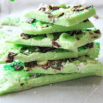 Green Chocolate Bark for St. Patrick's Day! by 2sistersrecipes.com