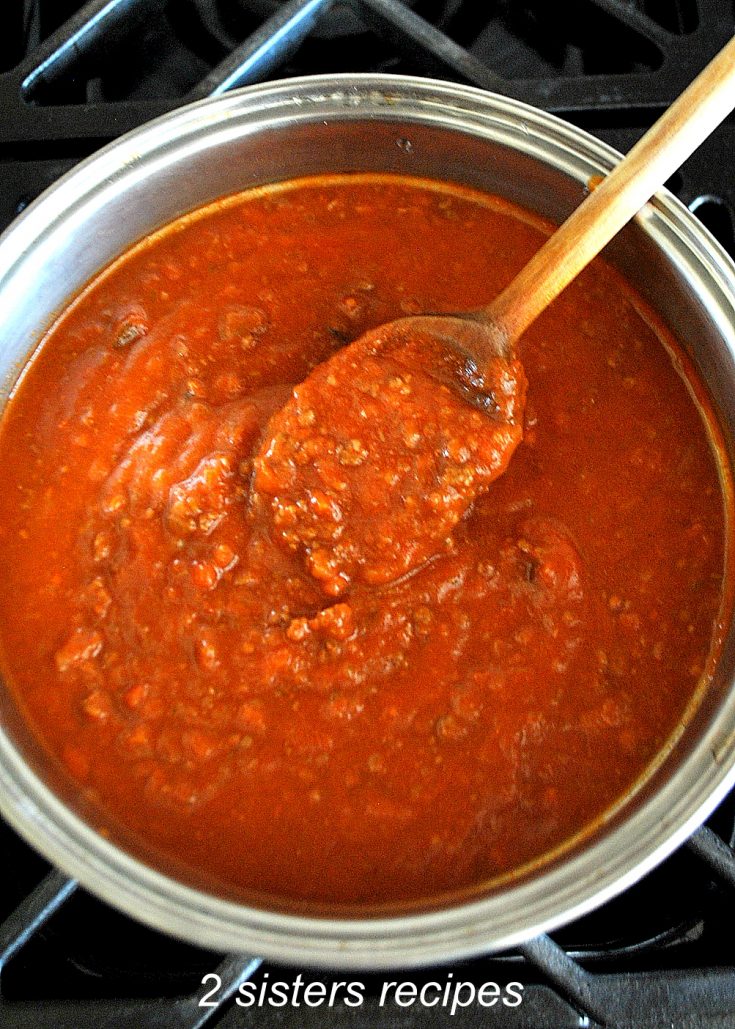 Mom's Classic Bolognese Sauce by 2sistersrecipes.com