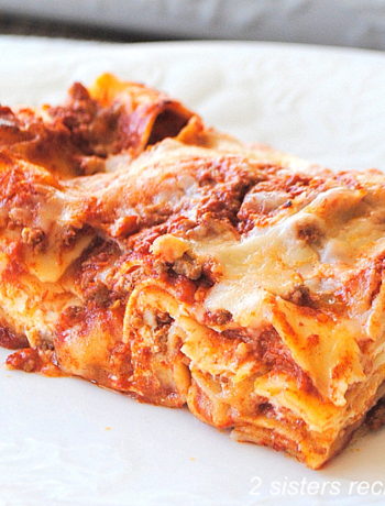 How To Make Lasagna with No-Boil Noodles by 2sistersrecipes.com