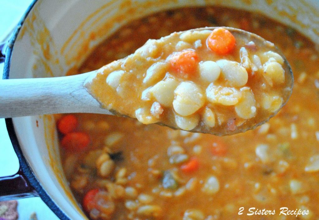 Baby Lima Bean Soup by 2sistersrecipes.com 