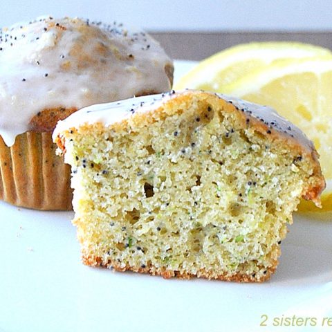 Lemon Zucchini Poppy Seed Muffins