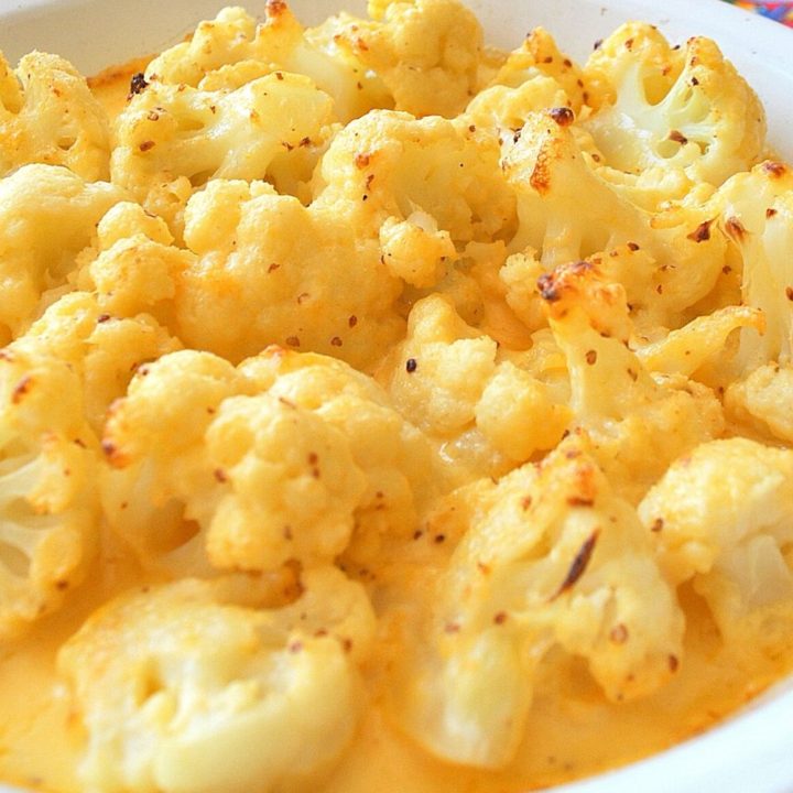 Baked Cheesy Cauliflower Casserole by 2sistersrecipes.com