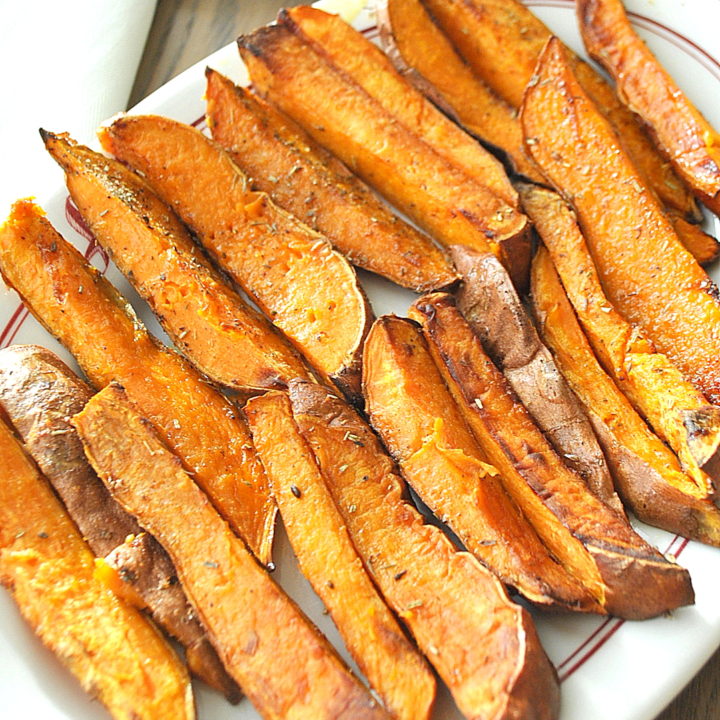 Oven-Fried Sweet Potatoes by 2sistersrecipes.com