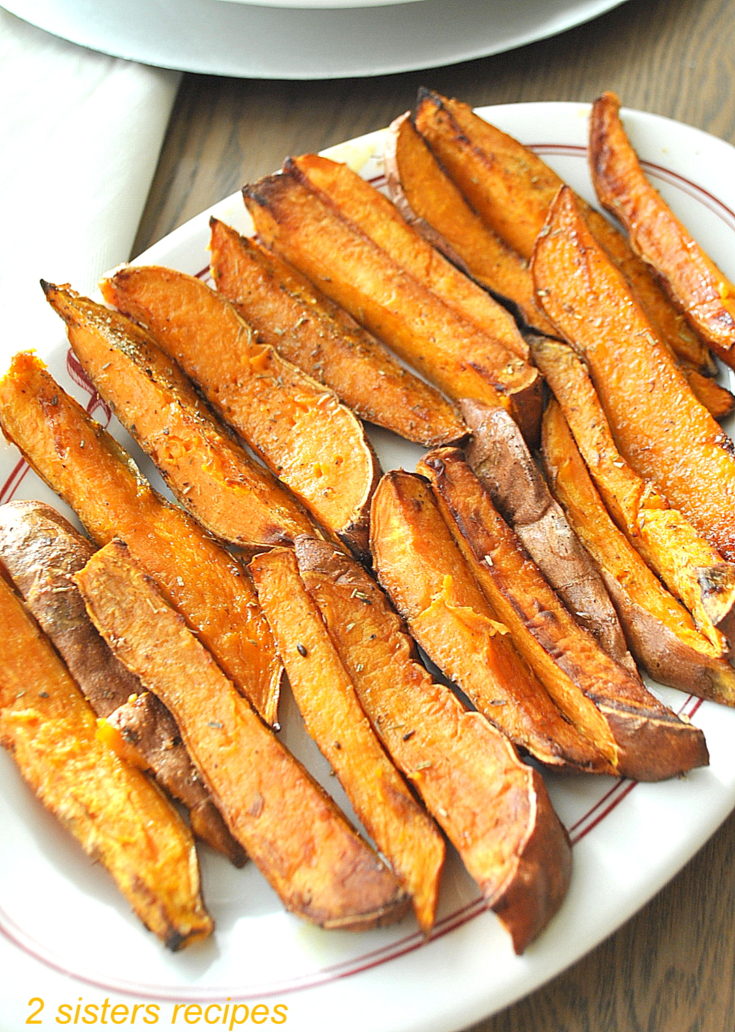 Oven-Fried Sweet Potatoes by 2sistersrecipes.com