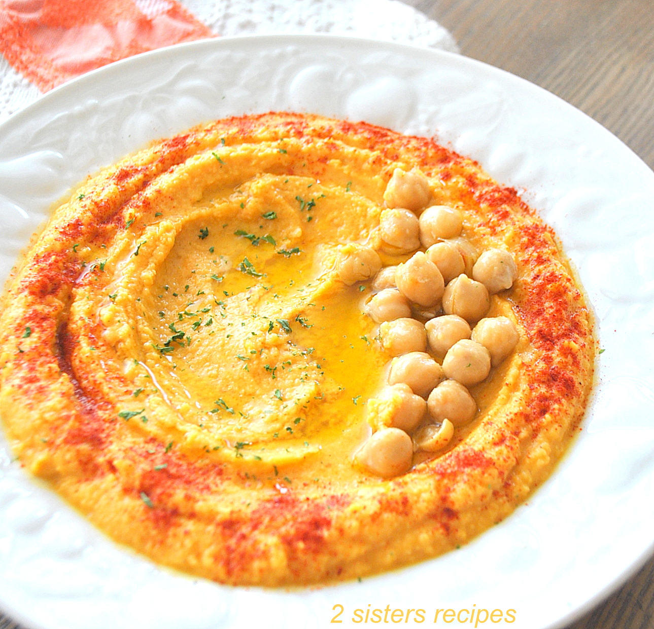 Chickpea Stew Hummus by 2sistersrecipes.com