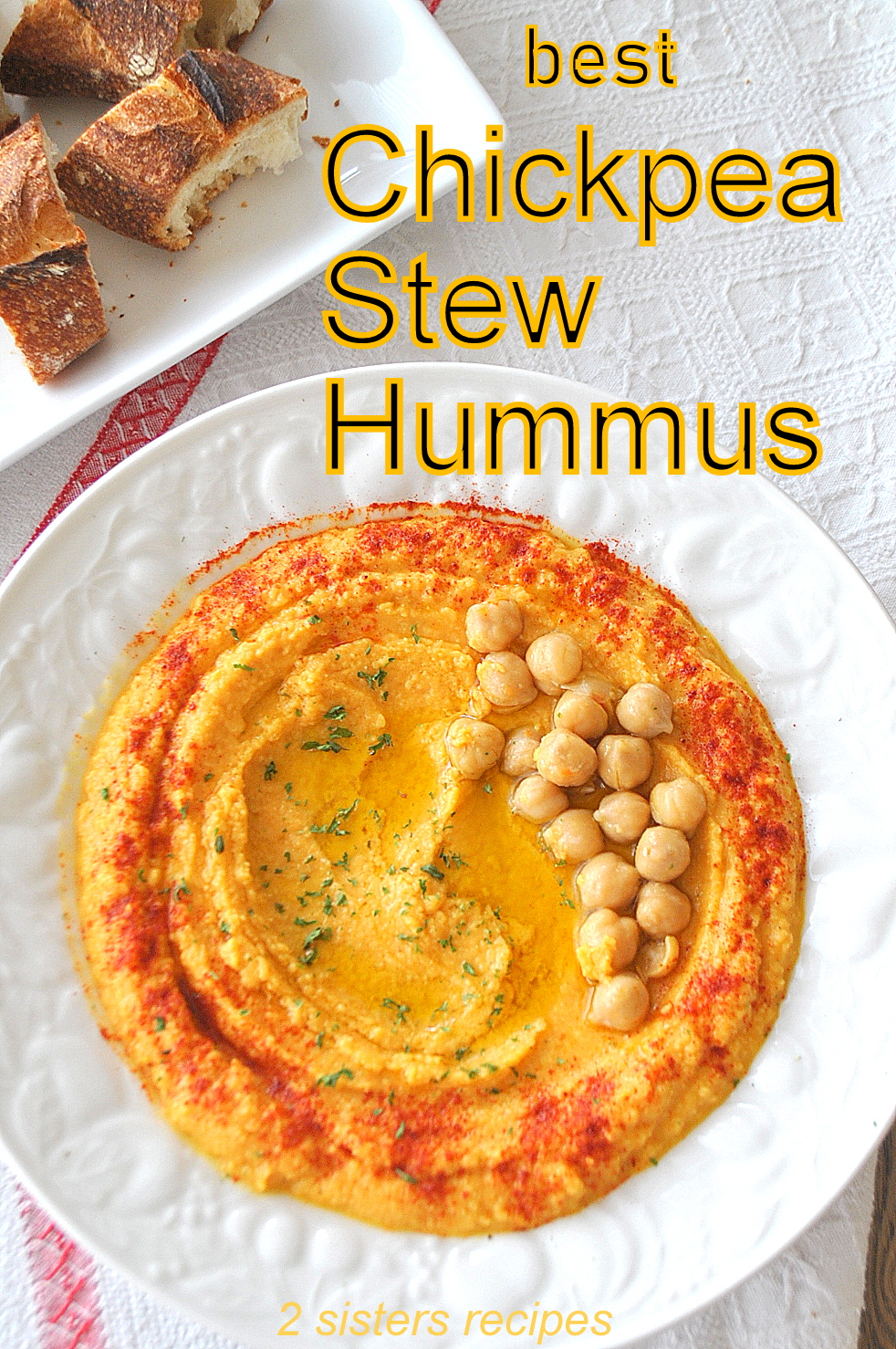 Best Chickpea Stew Hummus - 2 Sisters Recipes by Anna and Liz